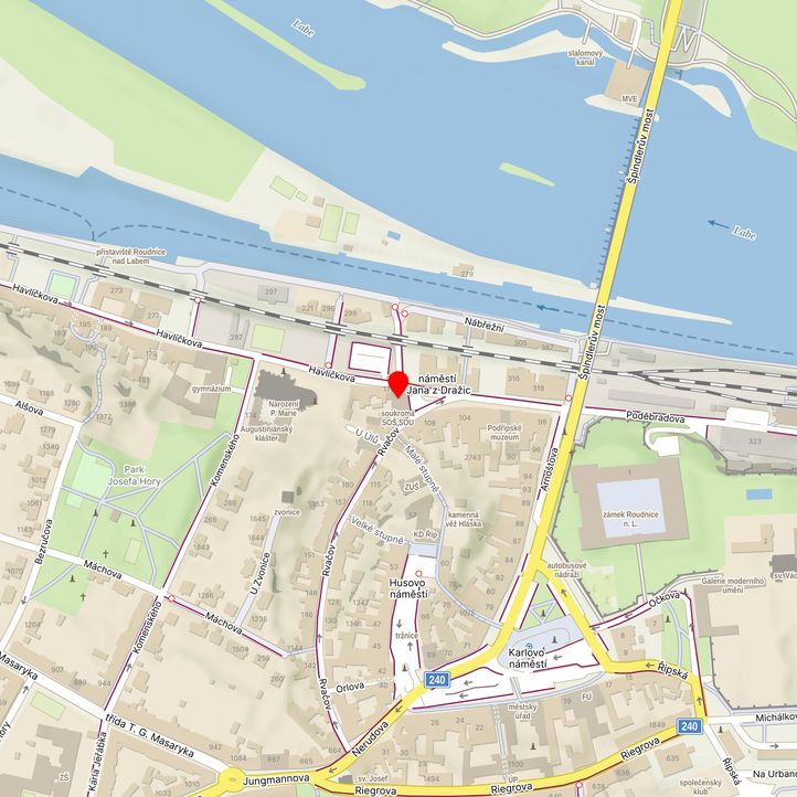 Mapa školy z Mapy.cz