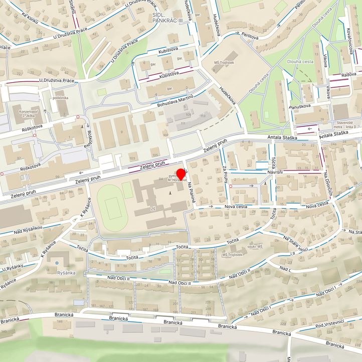 Mapa školy z Mapy.cz