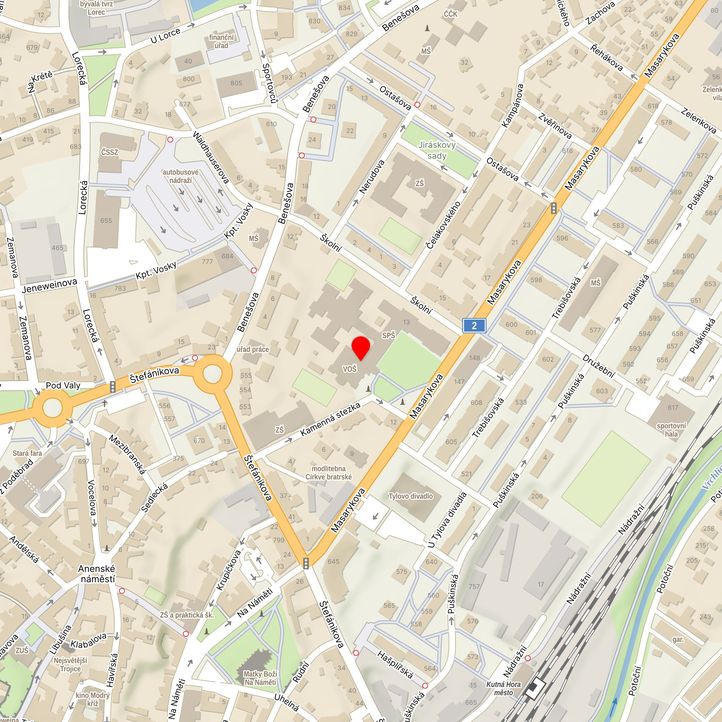 Mapa školy z Mapy.cz