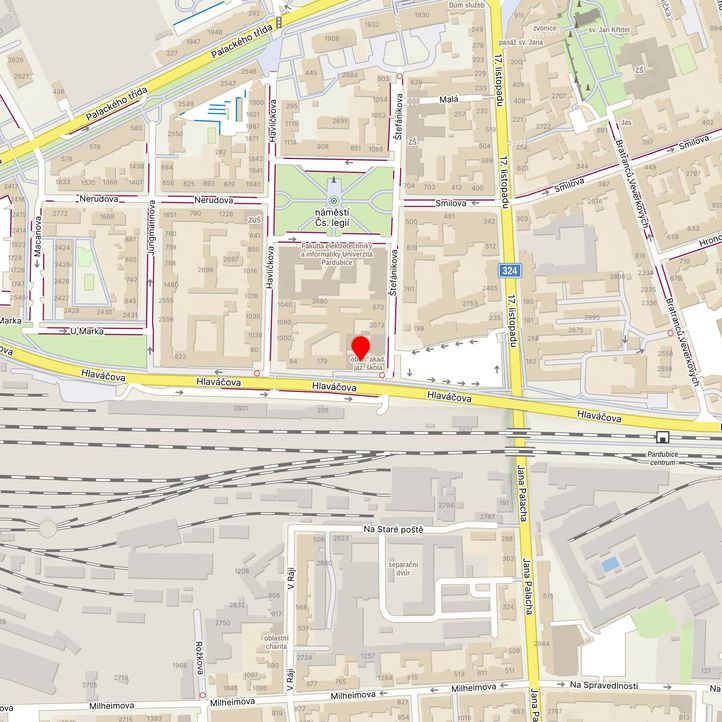 Mapa školy z Mapy.cz