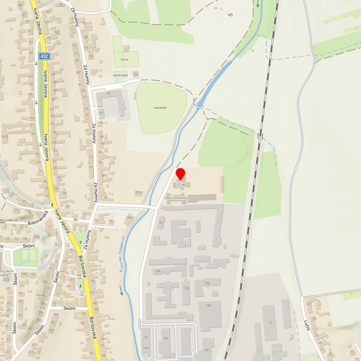 Mapa školy z Mapy.cz