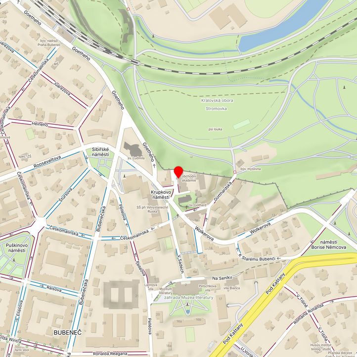 Mapa školy z Mapy.cz