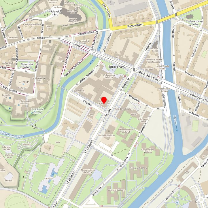 Mapa školy z Mapy.cz