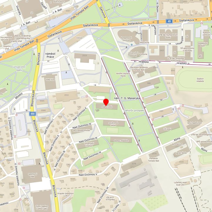 Mapa školy z Mapy.cz