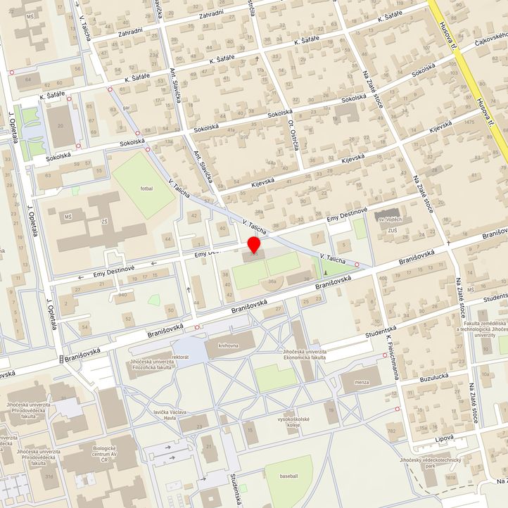 Mapa školy z Mapy.cz