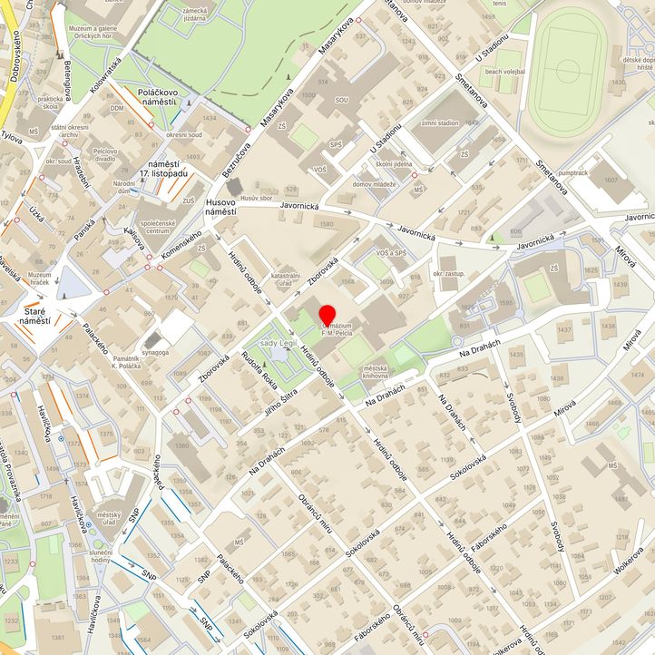 Mapa školy z Mapy.cz