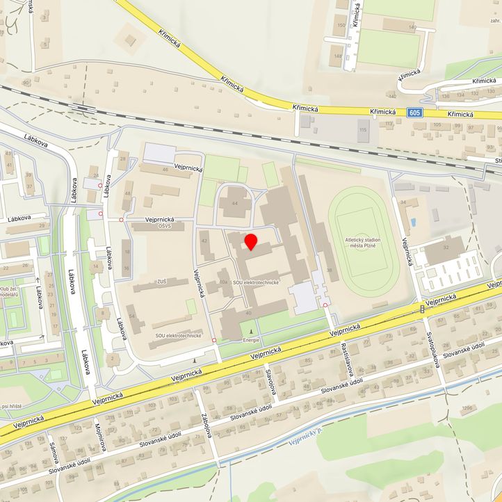 Mapa školy z Mapy.cz