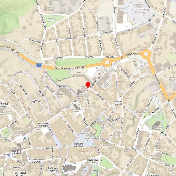 Mapa školy z Mapy.cz