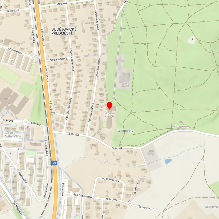 Mapa školy z Mapy.cz