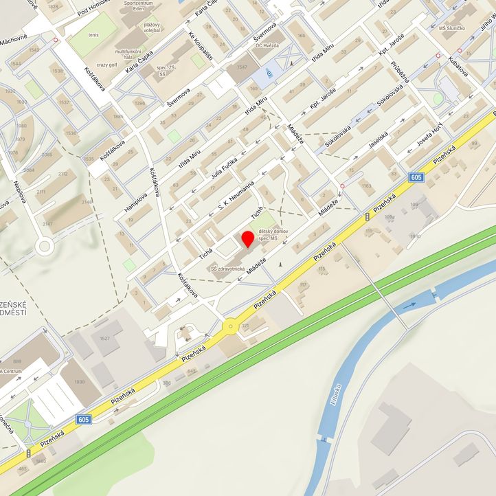 Mapa školy z Mapy.cz