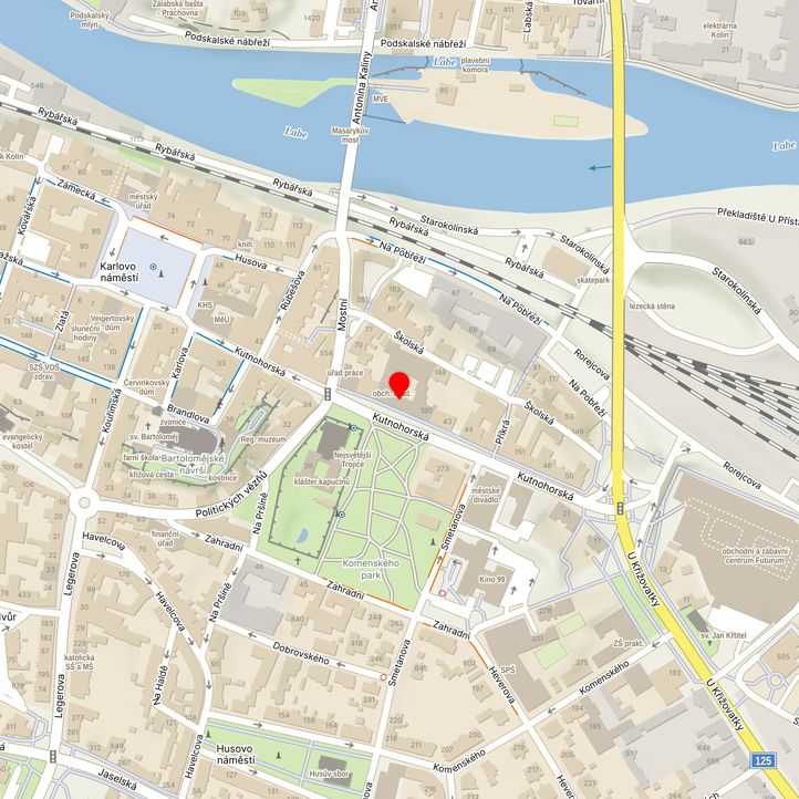 Mapa školy z Mapy.cz