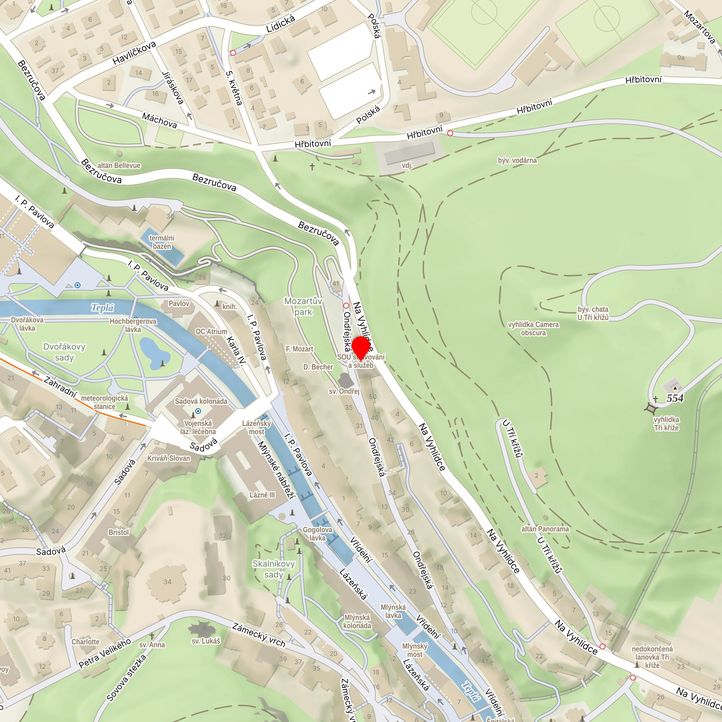 Mapa školy z Mapy.cz