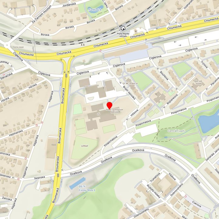 Mapa školy z Mapy.cz