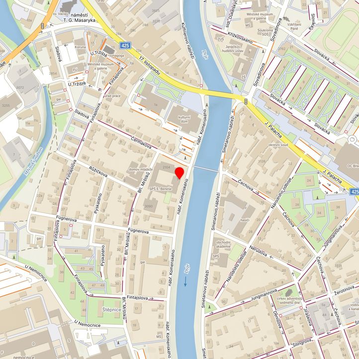 Mapa školy z Mapy.cz