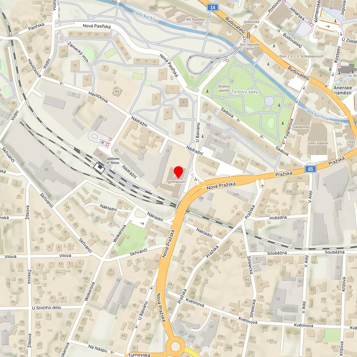 Mapa školy z Mapy.cz