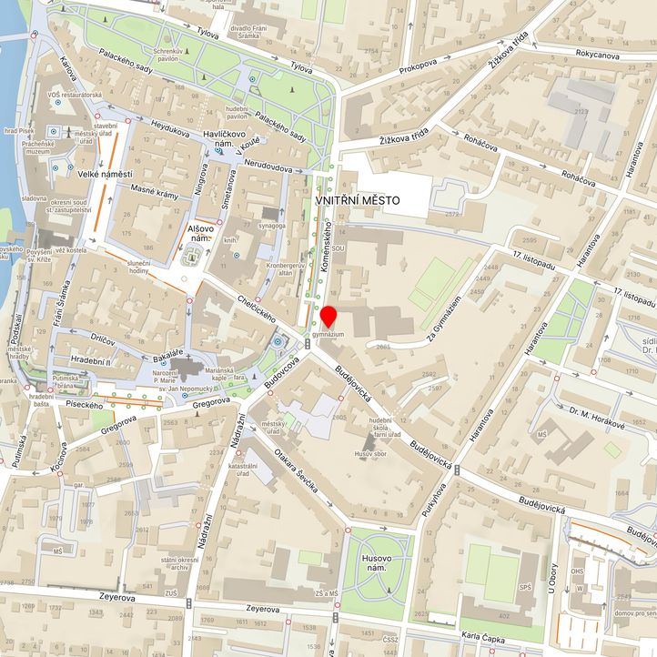 Mapa školy z Mapy.cz