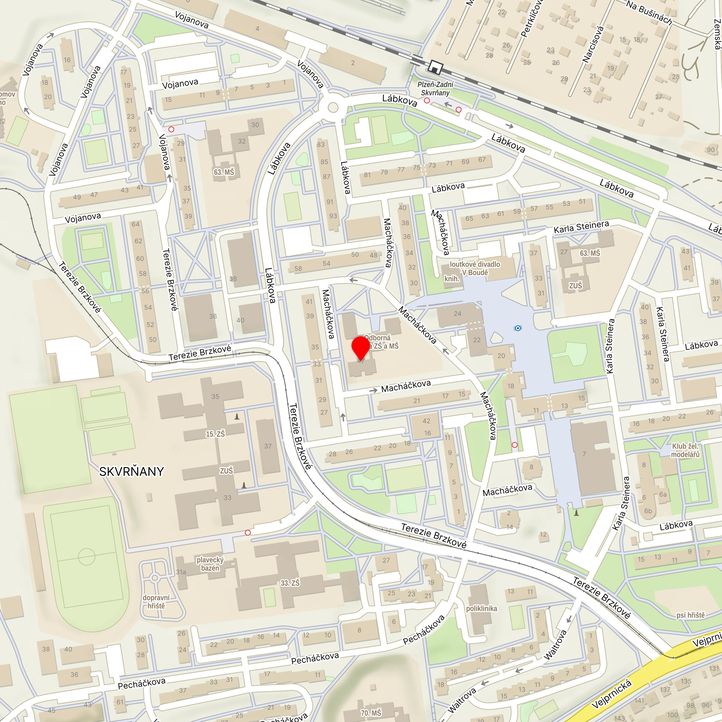 Mapa školy z Mapy.cz