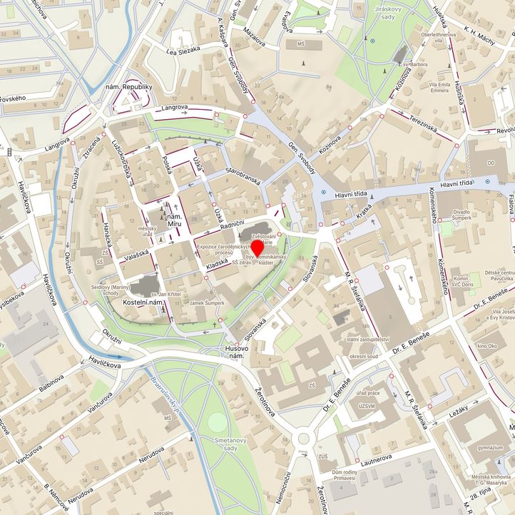 Mapa školy z Mapy.cz