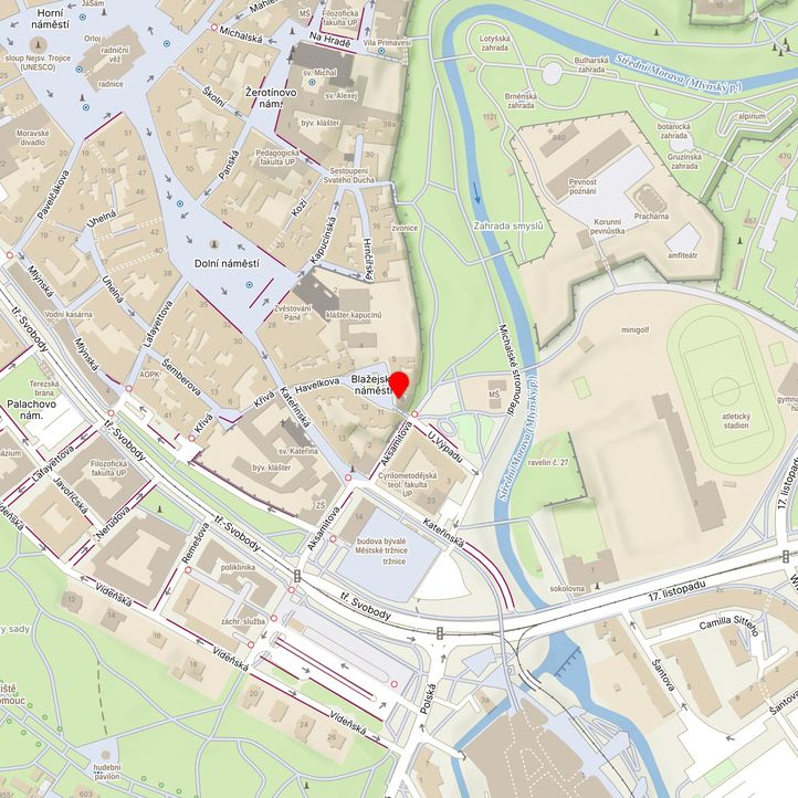 Mapa školy z Mapy.cz