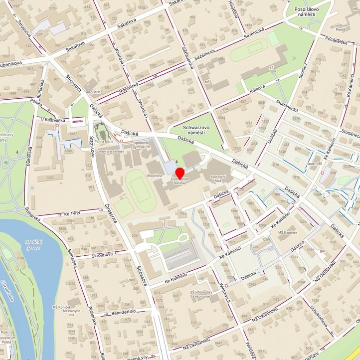 Mapa školy z Mapy.cz