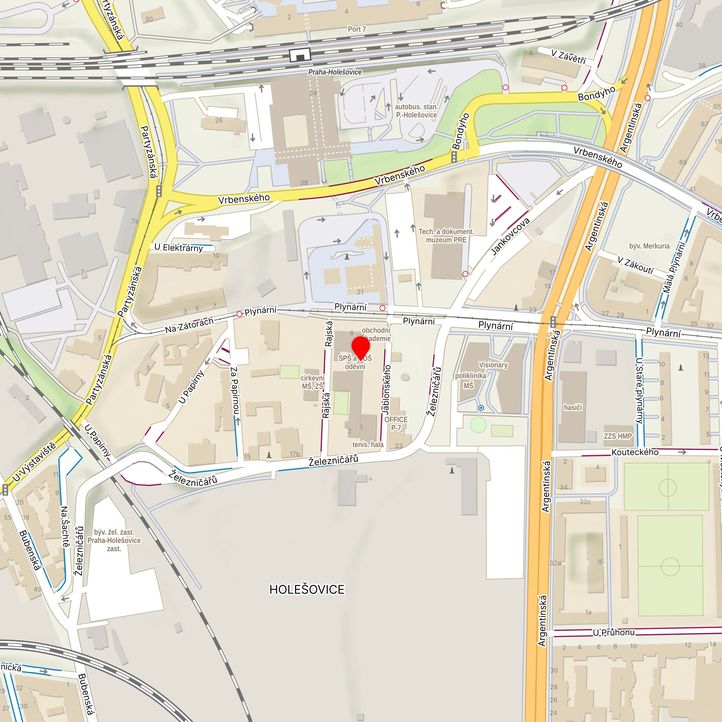 Mapa školy z Mapy.cz