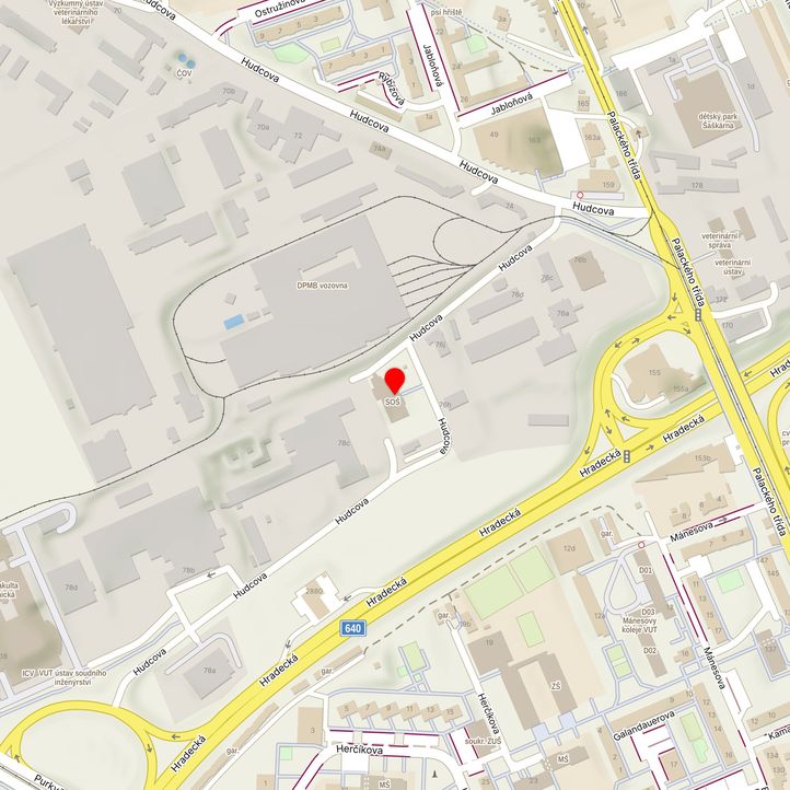 Mapa školy z Mapy.cz