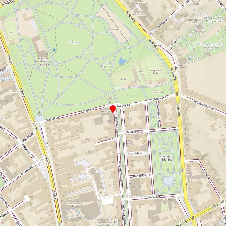 Mapa školy z Mapy.cz