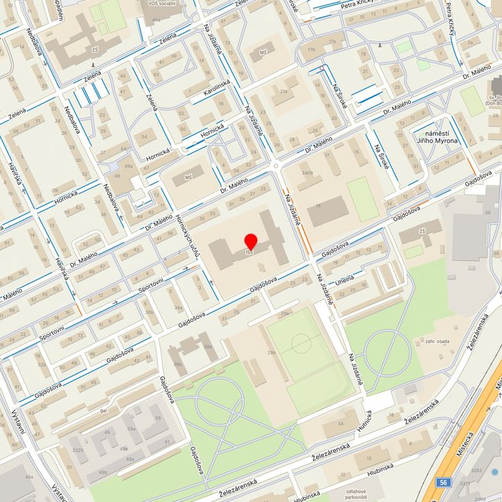 Mapa školy z Mapy.cz