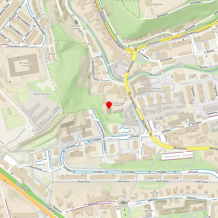 Mapa školy z Mapy.cz