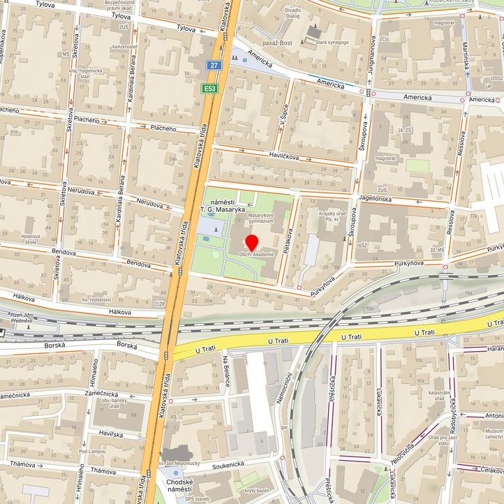 Mapa školy z Mapy.cz