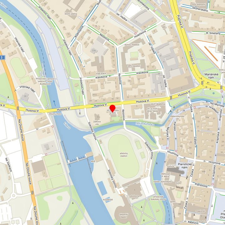Mapa školy z Mapy.cz