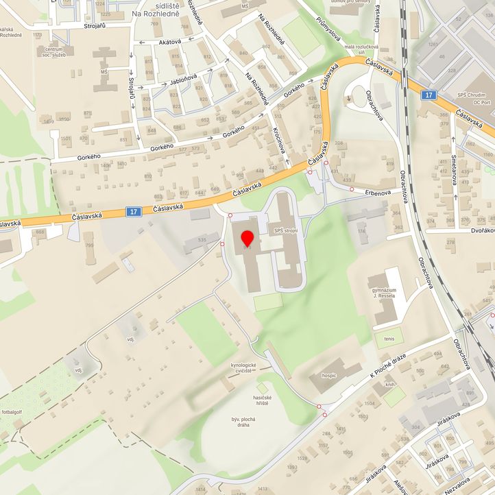 Mapa školy z Mapy.cz