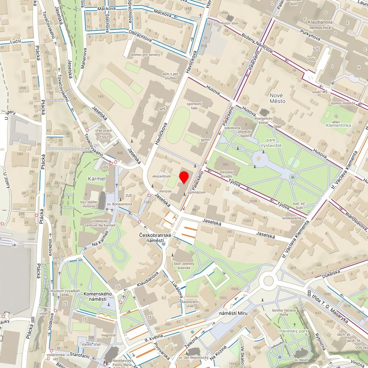 Mapa školy z Mapy.cz