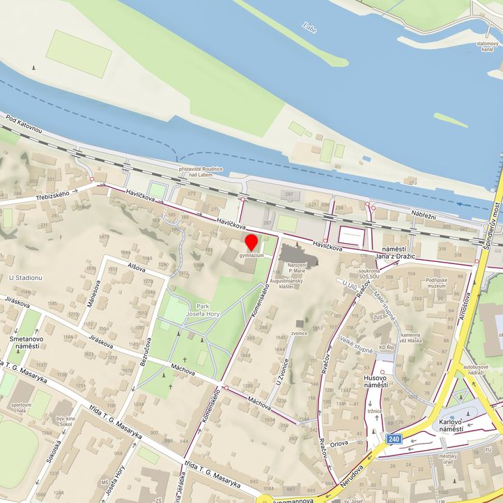 Mapa školy z Mapy.cz