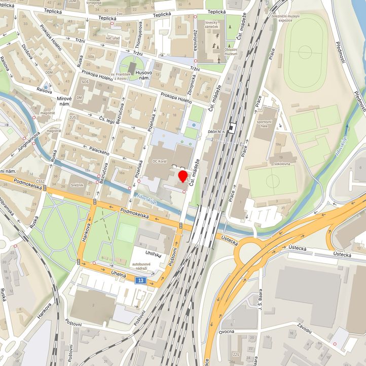 Mapa školy z Mapy.cz