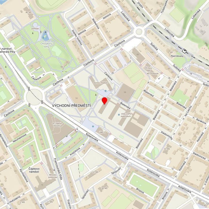 Mapa školy z Mapy.cz