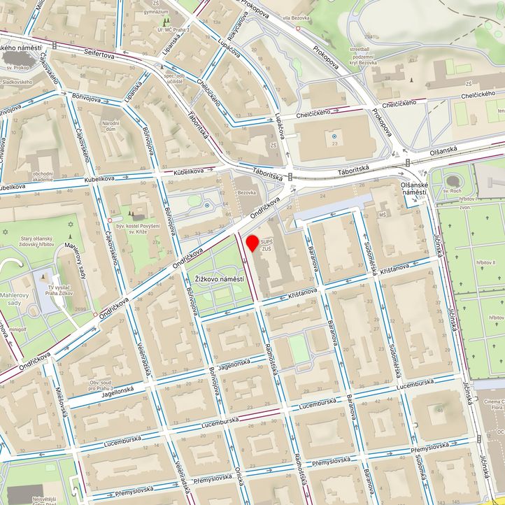 Mapa školy z Mapy.cz