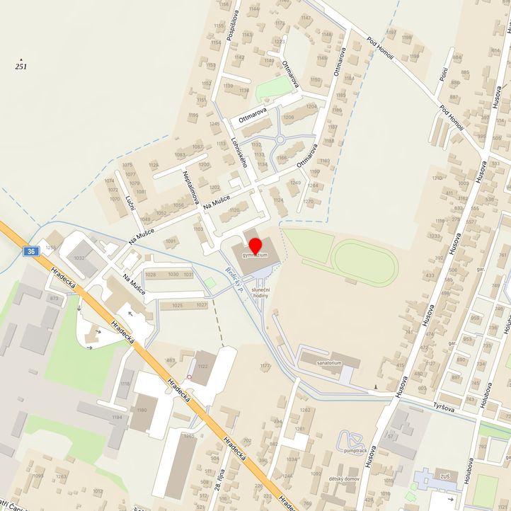 Mapa školy z Mapy.cz