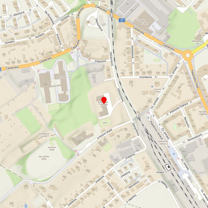 Mapa školy z Mapy.cz