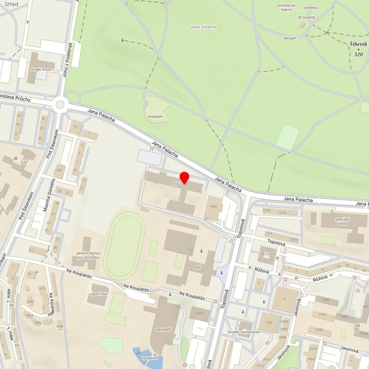 Mapa školy z Mapy.cz