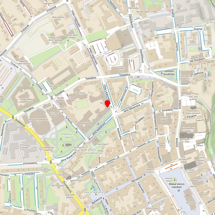 Mapa školy z Mapy.cz