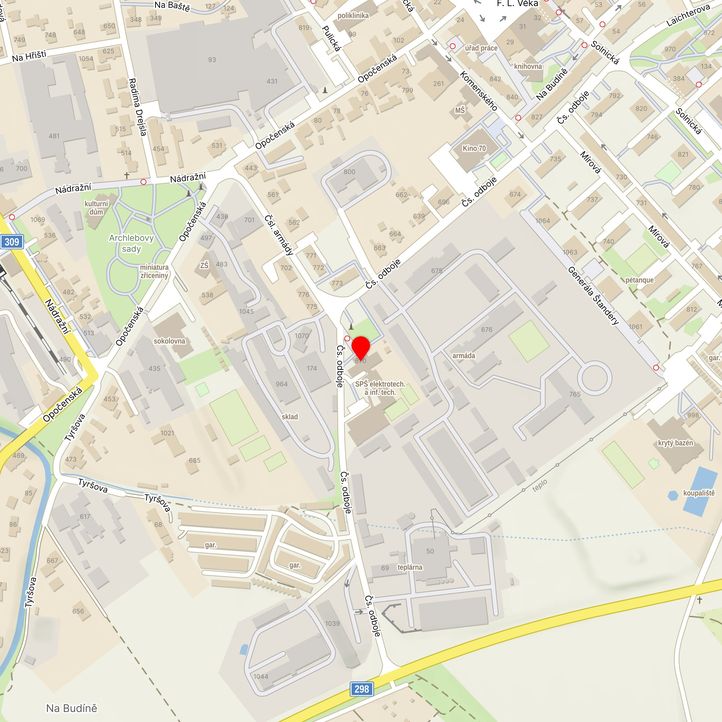 Mapa školy z Mapy.cz