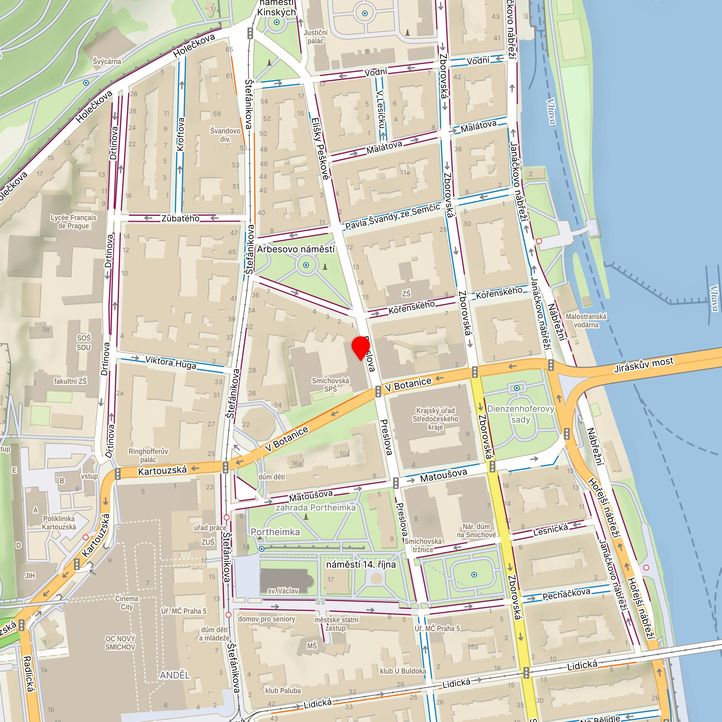 Mapa školy z Mapy.cz