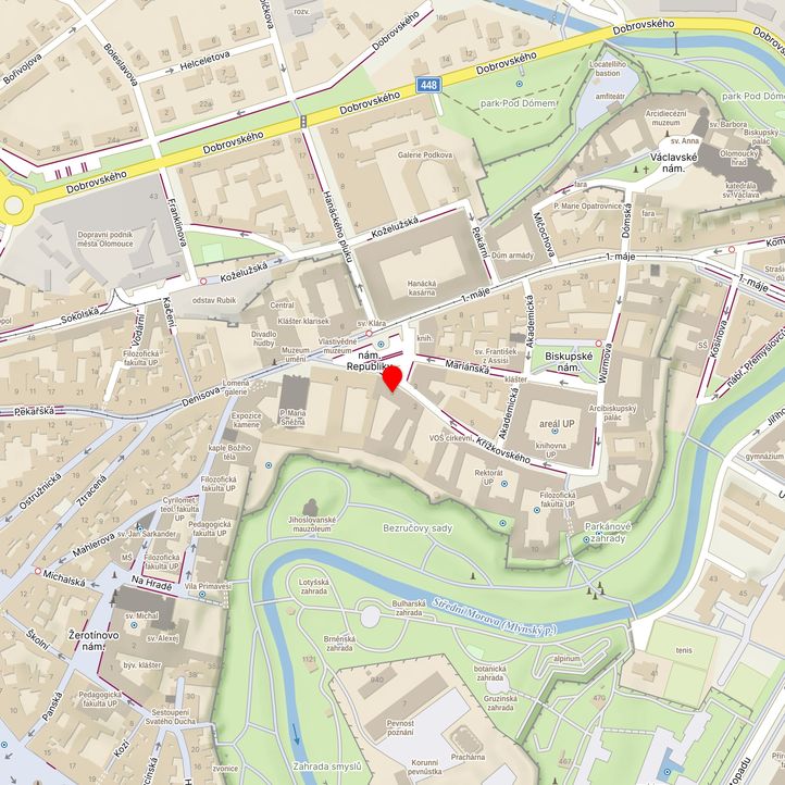 Mapa školy z Mapy.cz