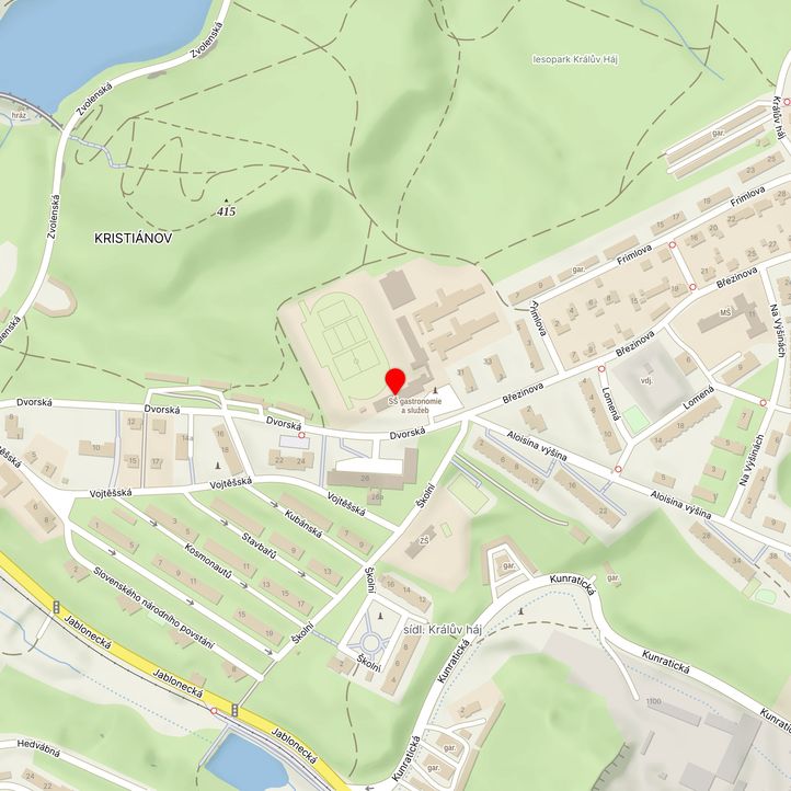 Mapa školy z Mapy.cz