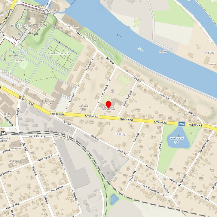 Mapa školy z Mapy.cz