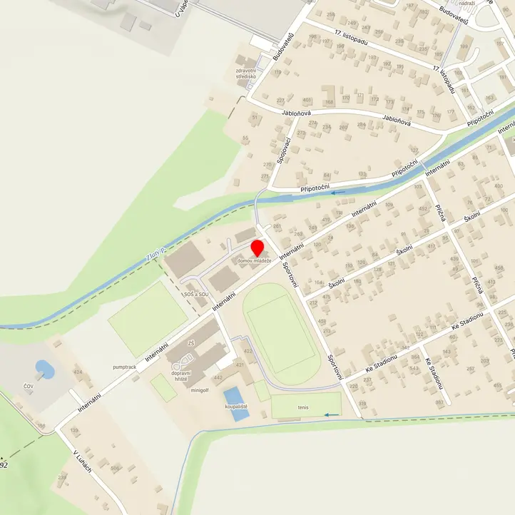 Mapa školy z Mapy.cz