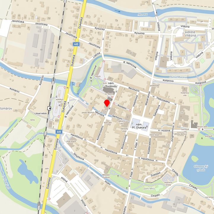 Mapa školy z Mapy.cz