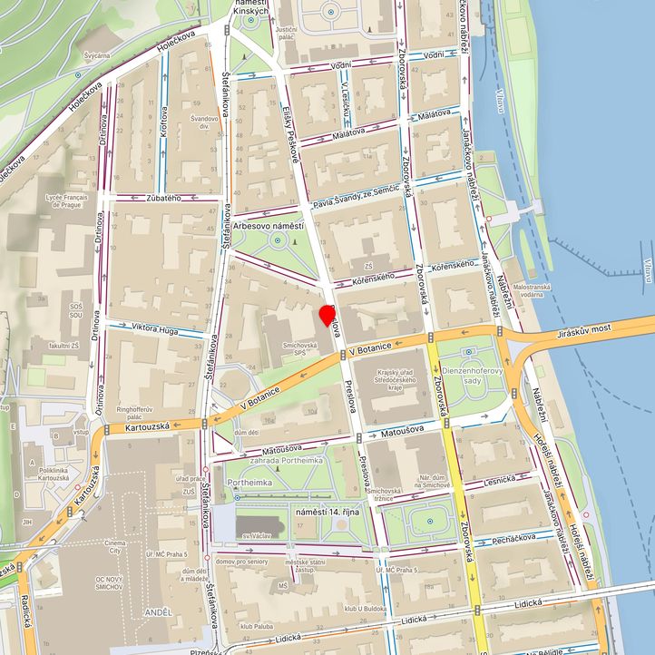 Mapa školy z Mapy.cz