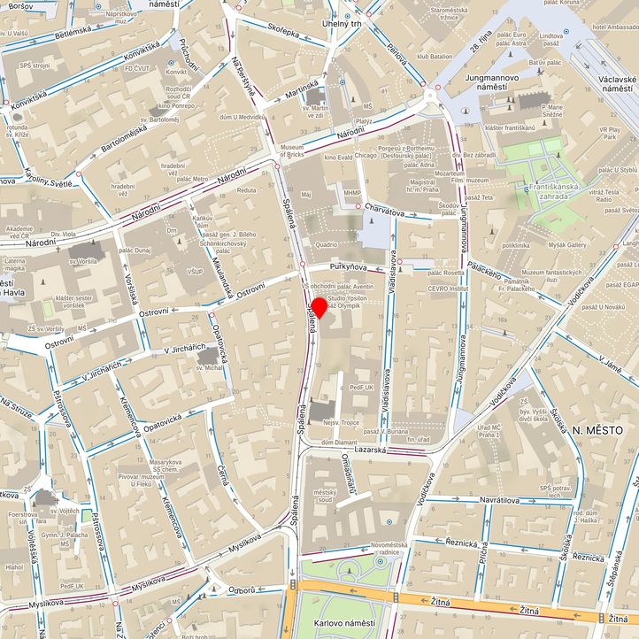 Mapa školy z Mapy.cz